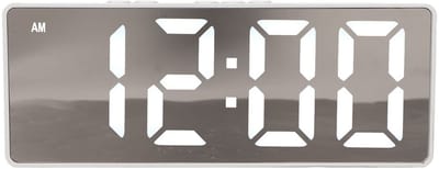 SPHProducts - Digitale Wekker - LED-klok - Minimalistisch ontwerp - Wit - Temperatuurweergave - Perfect voor slaapkamer - Compact formaat