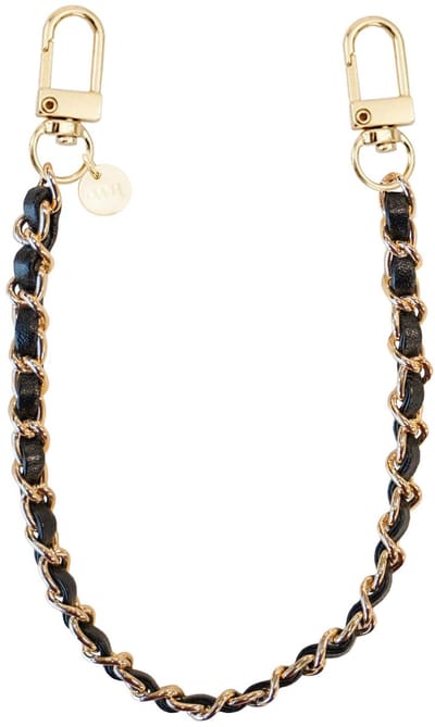 xoxo Wildhearts telefoonkoord - Classic Chain - Black - Kort koord - Geschikt voor iPhone - Geschikt voor Samsung - Universeel - Phone cord - Telefoonketting - Koord voor telefoon - Telefoon hanger schakelketting - Zwart