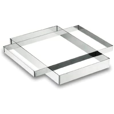 Rechthoekige roestvrijstalen plaat Lacor 18/10 - 31x48x5 cm