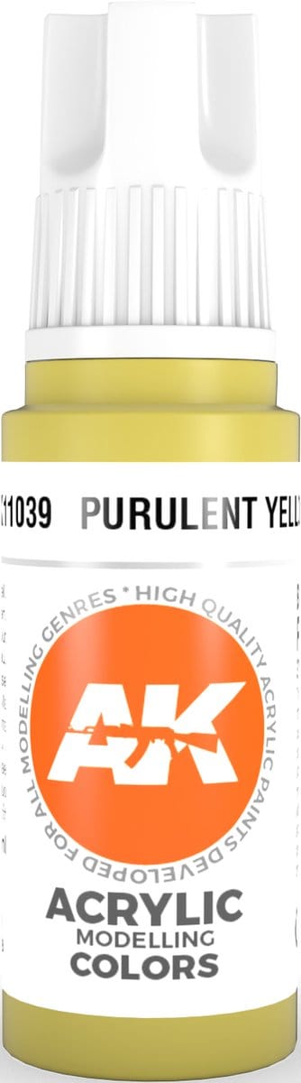 Purulent Yellow Acrylic Modelling Color - 17ml - AK-11039