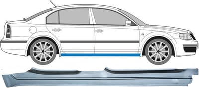 Volledige dorpel voor Skoda Superb 2002-2008 / Rechts
