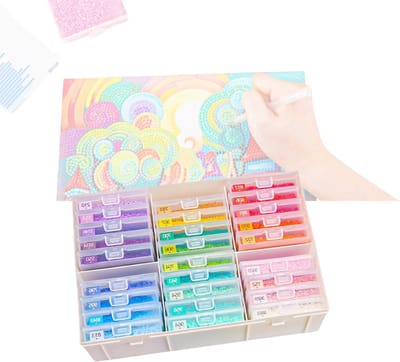 CLVP® Diamond Painting Accessoires - Opbergdoos - Sorteerdoos voor Volwassenen en Kinderen -Multikleur