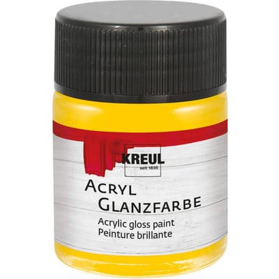 KREUL Acrylglansverf, 50 ml - Zonnegeel