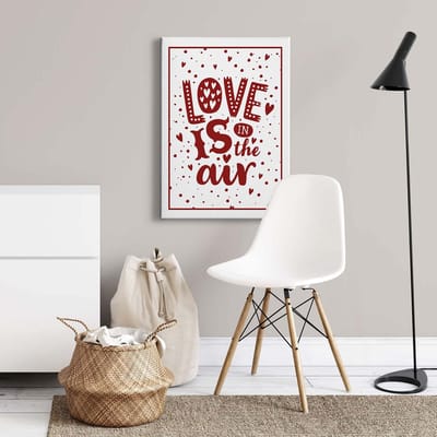 Canvas print DD123147 LoveIsInTheAir A.S. Création 0,5 x 0,7 m Rood Kantoor Hal/Gang Keuken Slaapkamer Woonkamer