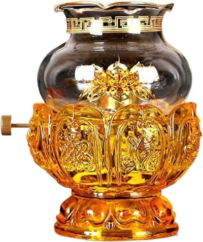 Olie lampen binnen - Orkaan lamp - Sfeer creëren - Brandt tot 48 uur - 500 Gram - Amber helder