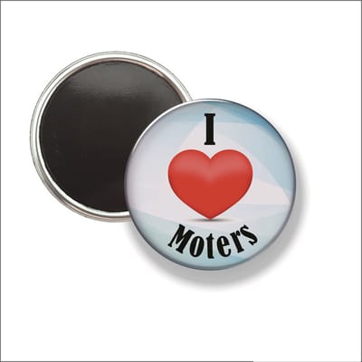 Button Met Magneet 58 MM - I Love Moters - NIET VOOR KLEDING