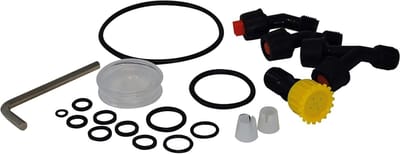 O-ringen en sproeiers - Reparatieset voor sproeier - Onderhoud tuinsproeier - 19-delige set - Voor 5L en 8L - Zwart