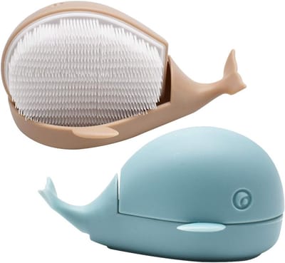 Set van 2 Kleine Handwasborstels, Multifunctionele Exfoliatieborstel voor Kleding, Creatieve Cartoon Schoonmaakborstel voor Thuisgebruik