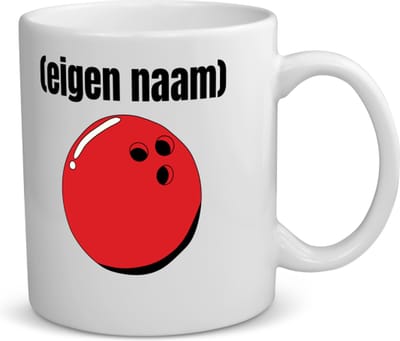 Akyol - bowlingbal met eigen naam koffiemok - theemok - Bowlen - bowlers - sport - verjaardagscadeau - klein cadeautje - kado - gift - geschenk - verrassing - 350 ML inhoud