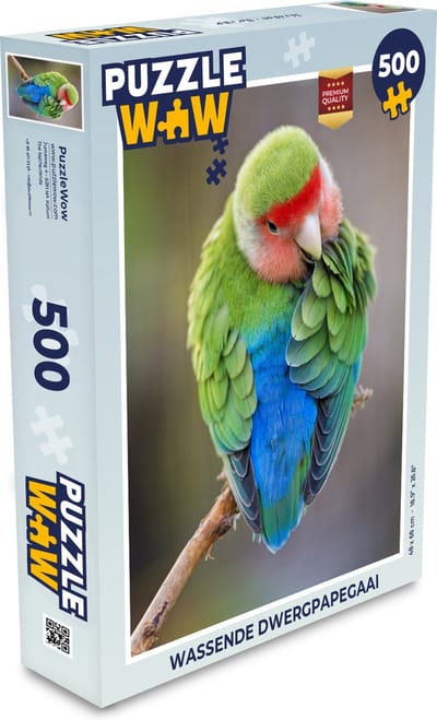 Puzzel Wassende dwergpapegaai - Legpuzzel - Puzzel 500 stukjes