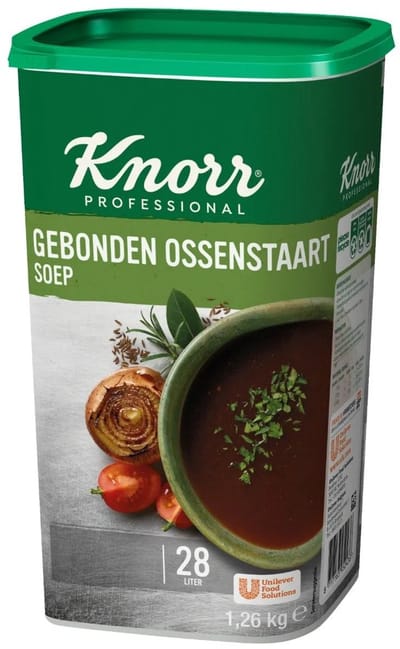 Knorr - Gebonden Ossestaartsoep - 28 liter - Omdoos 6x