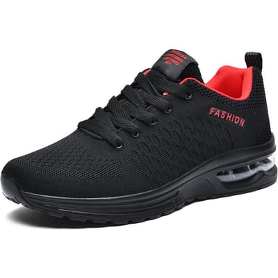 MAEDEF Sneakers Heren Hoge Kwaliteit Ademend Vetersluiting Casual Schoenen Outdoor Antislip Sportschoen Lichtgewicht Mode Tennis Schoenen 40 black
