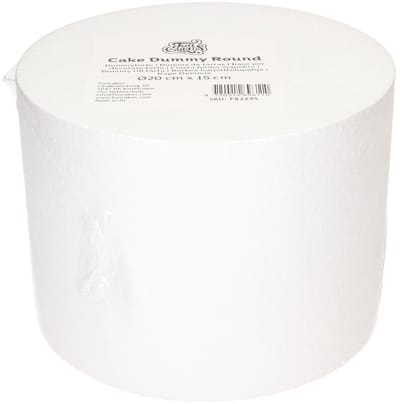 FunCakes Taart Dummy - Piepschuim Blok - Rond - Ø20 cm x 15 cm