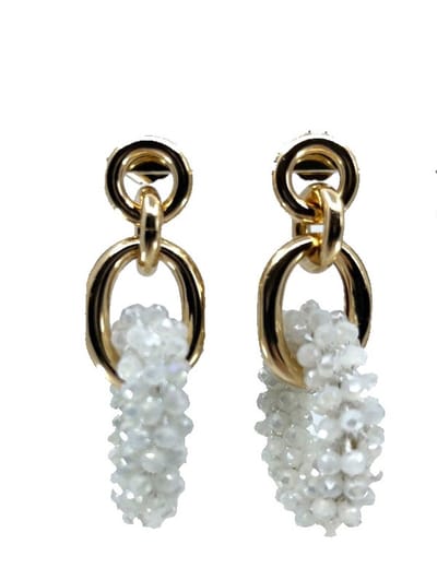 Go Dutch Label Oorknoppen 3 ringen wit
