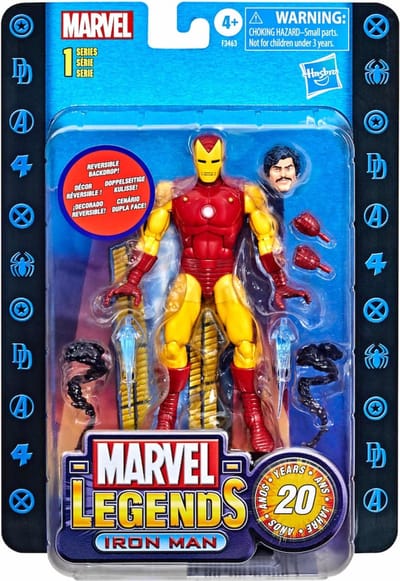 Beeldje Hasbro Marvel Legends 20th Anniversary Series 1 2022 Iron Man