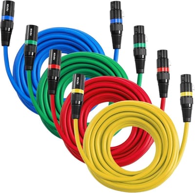 XLR Kabel - Microfoon Systeem - Audio Overdracht - Afgeschermd Signaal - 76 Meter - Meerdere Kleuren