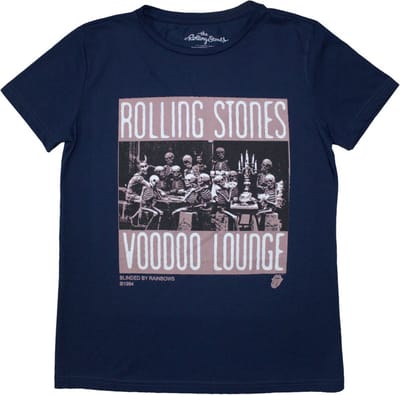 The Rolling Stones - Voodoo Skulls Dames T-shirt - S - Donkerblauw