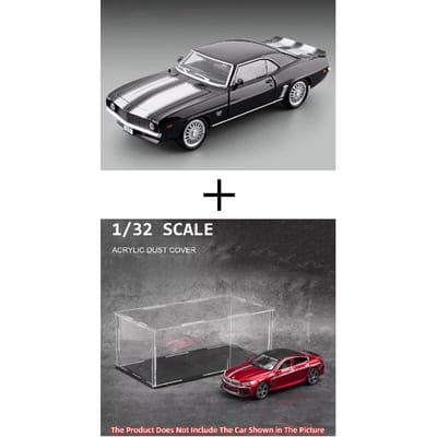 1:32 Camaro Ss Sportwagen Speelgoedmodel Geluid Licht Pull-back Schokabsorptie Superauto Modellen Legering Carrosserie Voertuigen Woondecoratie