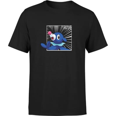 Pokemon Popplio Men's T-Shirt - Black - S