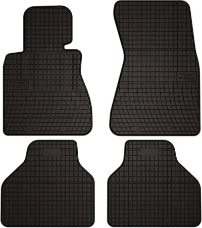 Wielganizator SolidPRO Serie - Auto Rubber Matten - BMW 7 E65 - Zwart - Op Maat Gemaakt