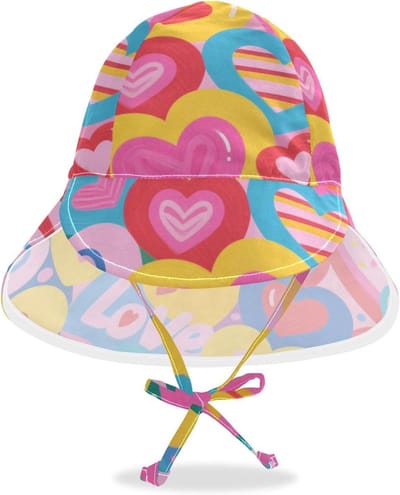Baby Zonnehoed - Peuter Hoed - Strand Bescherming - UPF 50+ UV Filter - 48-56.9 cm - Kleurrijk