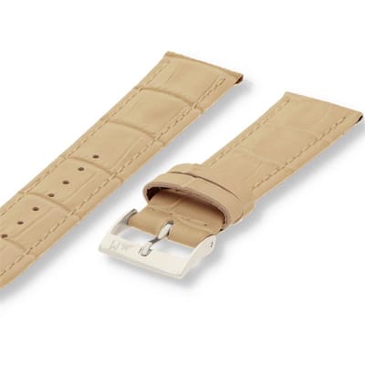 Morellato PMX027BOLLE IG Horlogebandje - Leer - Beige - 18 mm