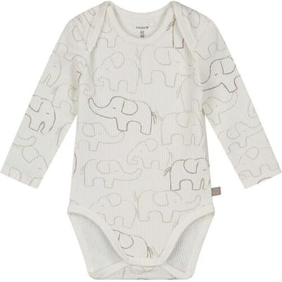 Prénatal romper otis rib Ivory White 50/56 unisex