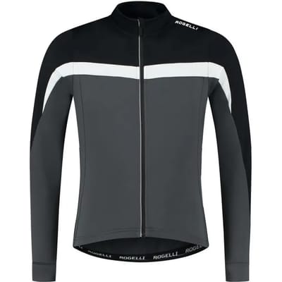 Rogelli Course Heren Fietsshirt - Lange Mouw - Grijs/Wit