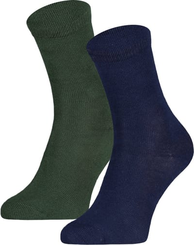 Katoenen kindersokken effen – Green Marine – 35-38