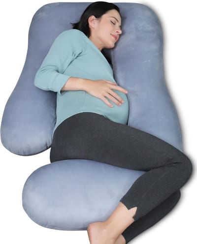 Zwangerschapskussen - Moederschapskussen - Comfortabel Slapen - U-vormig ontwerp - 170 cm - Grijs