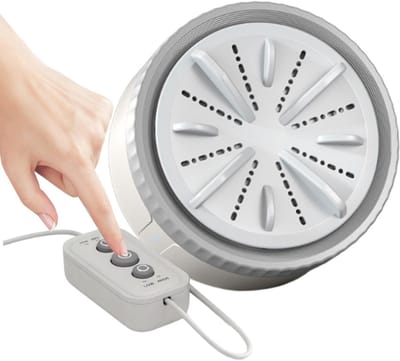 Mini Wasmachine - Draagbare Wasmachine - Kleine Kleding Wassen - Diepe Reinigingstechnologie - 6.5 x 11 x 6.5 cm - Grijs