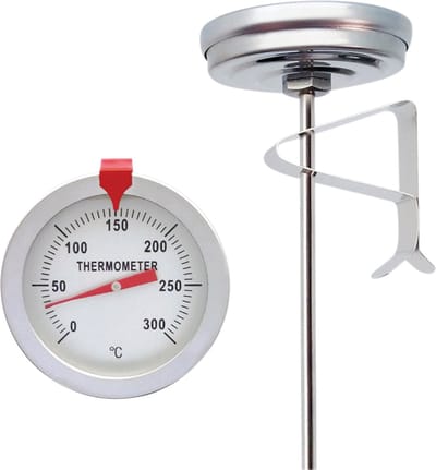 St. Helens Home & Garden Thermometerprobe - 30cm - RVS - Geschikt voor olie, suiker, vlees, brood, jam - Geen batterijen nodig