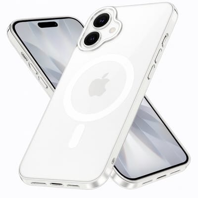 iPhone 17 Hoesje backcover Shockproof siliconen Transparant met geïntegreerde magnetische cirkel