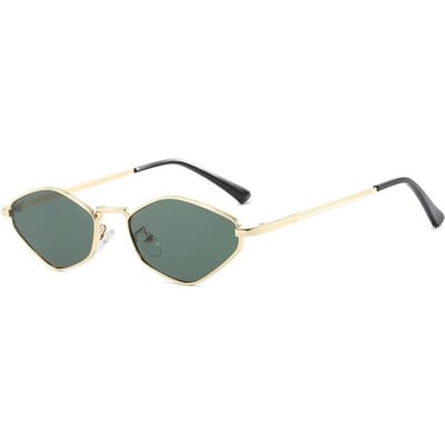Y2k Metalen Zonnebril Dames Heren Vintage Klein Montuur UV400 Bescherming Mode Designer Bril only 1pcs sunglasses