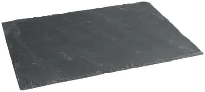 Secret de Gourmet Serveerplankje voor hapjes/fingerfood - 30 x 40 cm - Leisteen - borrelplank - tapasplank - kaasplank