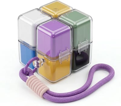 Wekelijkse pillendoos met 8 vakken voor vitamines en supplementen, draagbare pillenorganizer voor reizen en dagelijks gebruik, ideaal voor medicatiebeheer