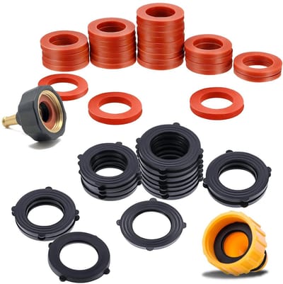50x Rubberen Slangringen Set voor 3/4" Tuinslang en Kraan – Lekvrij Afdichtingen