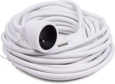 Benson Verlengsnoer - 3 meter - wit - 3x1,5 mm² - 230V - max 2300W