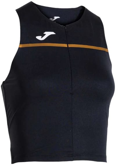 Joma Record Iii Mouwloos T-shirt Zwart S Vrouw