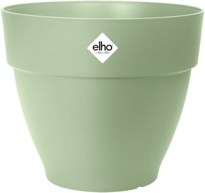 Elho Vibia Campana Rond 30 - Bloempot voor Buiten met Afwateringsgaten - 100% Gerecycled Plastic - Ø 29.8 x H 25.8 cm - Pistachegroen