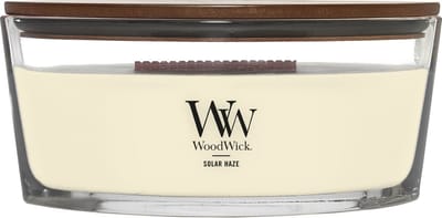 WoodWick Heartwick Flame Ellipse Geurkaars - Solar Haze - 50 branduren