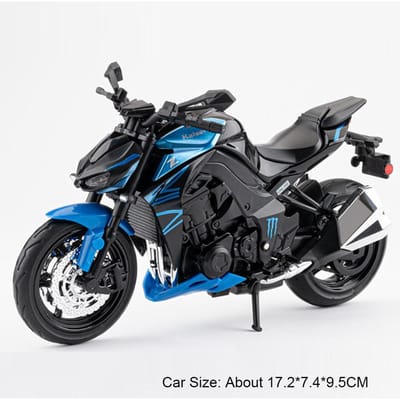 1:12 Kawasaki Z1000 Zx-10R Motorfiets Speelgoedmodel Muziek Licht Miniatuur Modellen Schokdemping Racemotor Fiets Jongensvriendelijke Cadeaus