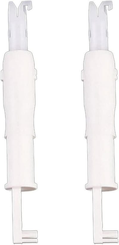 SagaSave 2 Stuks Naaimachine Naald Threading Tool, Witte Professionele Automatische Threader Snelle Naaidraad Voor Naaimachine