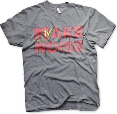 MTV Heren Tshirt -M- Make Noise Grijs