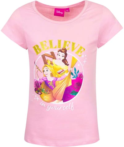 Disney Princess T-shirt - Roze - Believe - Maat 98