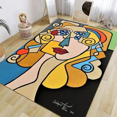 Picasso abstracte stijl schilderij bedrukt tapijt mode antislip vloerkleed woonkamer slaapkamer badkamer keuken deurmat decor cadeau 50x80cm