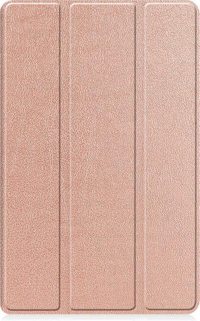 Hoesje - Geschikt voor Lenovo Tab M9 - Dun & Stevig - Trifold Bookcase - Hard Cover - Hardcover Book Case - Tablet Hoes - Rosé goud