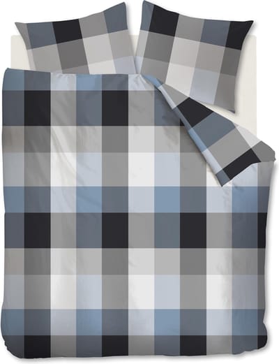 Beddinghouse Clarck Dekbedovertrek - Litsjumeaux XL - 260x200/220 cm - Blue Grey