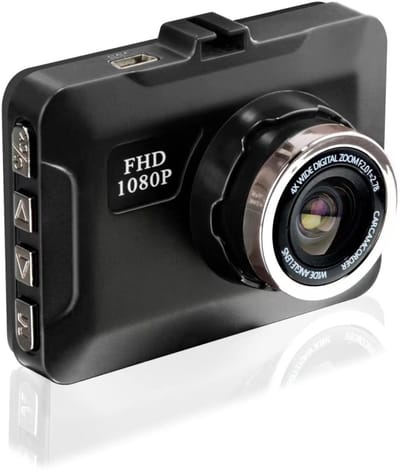 Dailygoody - Dashboardcamera - 1080p - Full HD videorecorder - 3,0 inch lcd-display - Groothoek in de auto - Automatische opnamemodus - Geschikt voor