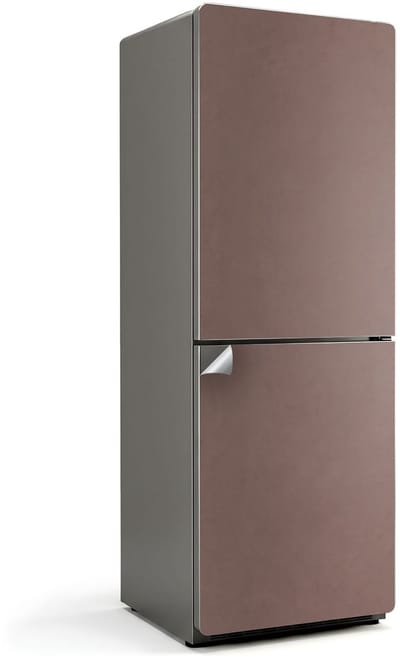 Wallfluent Koelkaststickers - Bruin Koelkast Folie - 70 cm x 190 cm - Bruin Koelkaststickers - Zelfklevende Koelkaststicker - Koelkast Decoratie - Koelkast Wrap - Koelkast Makeover